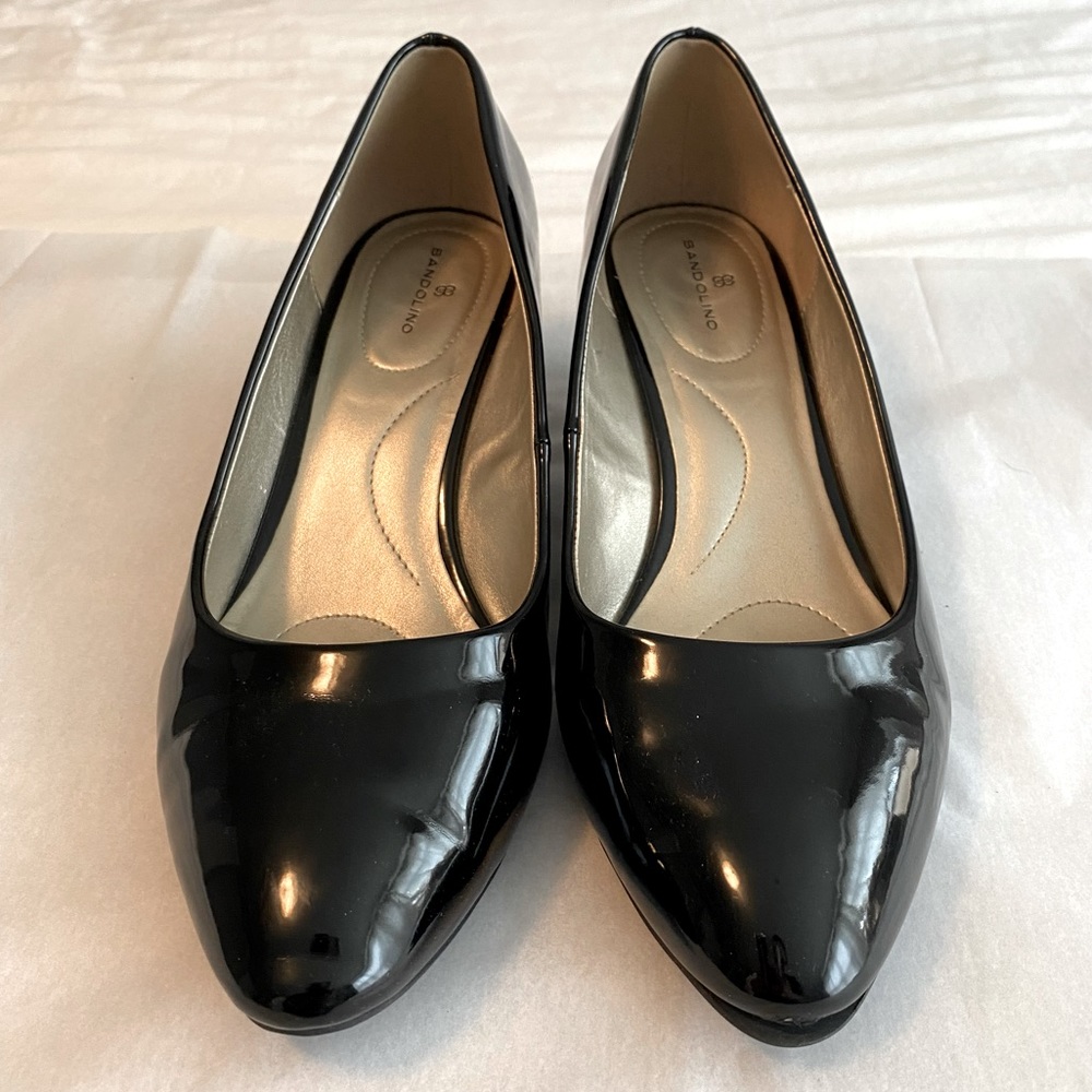 Black Patent Wedges